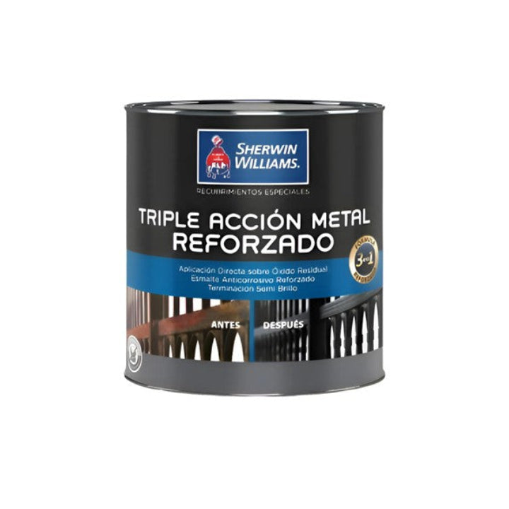 Anticorrosivo Triple Accion Metal Reforzado 1/4 Gl 1 Litro Sherwin Williams
