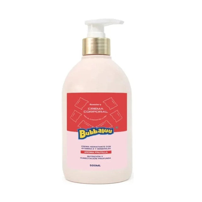 Crema Corporal Hidratante Bubbaluu 500ml Frutilla