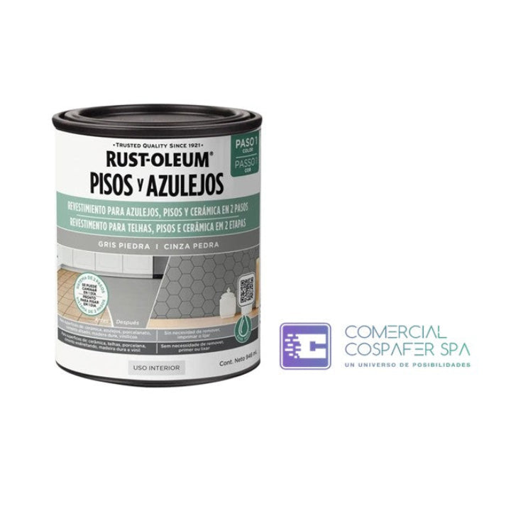 Pintura Pisos Azulejos Ceramica Madera Rust Oleum Paso N° 1