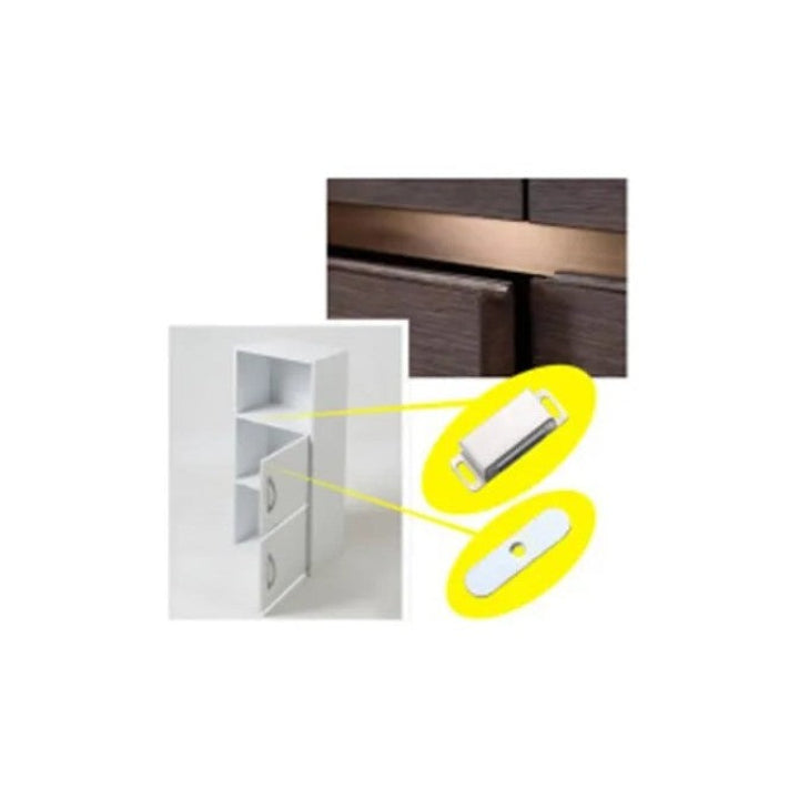 Reten Magnético Cierre Puerta Mueble Blanco Lioi