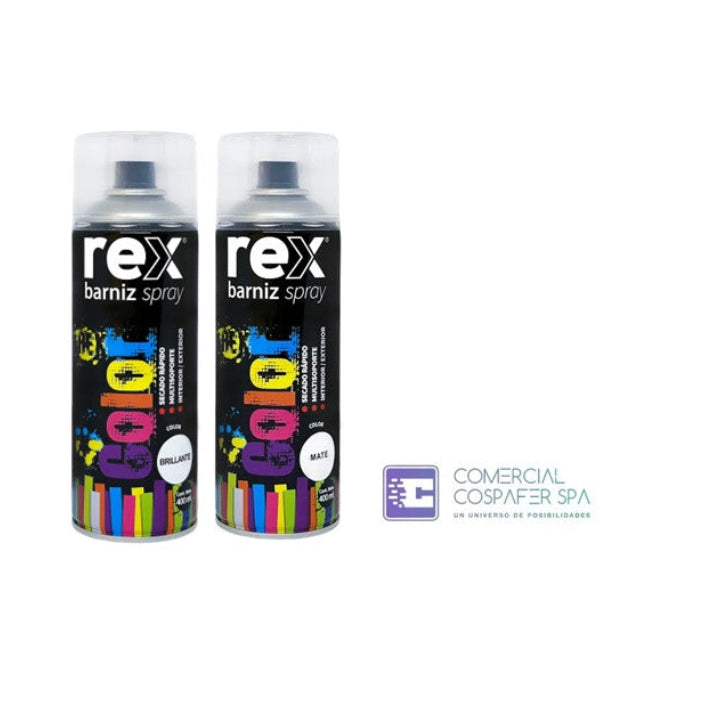 Barniz Spray Secado Rapido Rex Int/ext Transparente 400ml