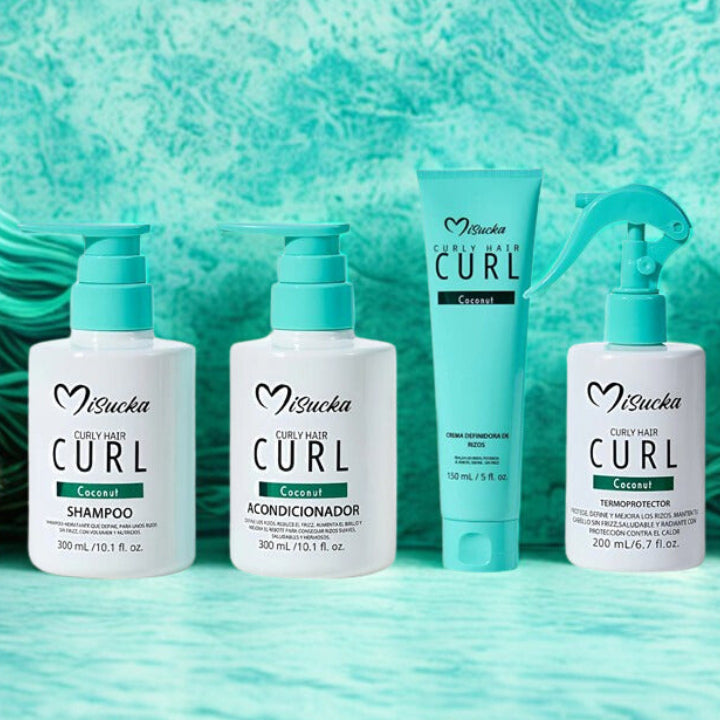 Set Shampoo Acondicionador Mascarilla Protector Curly Misucka