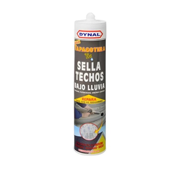 Tapagoteras Bajo La Lluvia Wet Cartucho Sella Techos Dynal