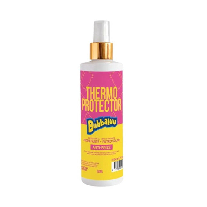 Pack 3 unidades Protector Termico Hidratante Antifrizz Bubbaluu Uva Frutilla Tutti Fruti