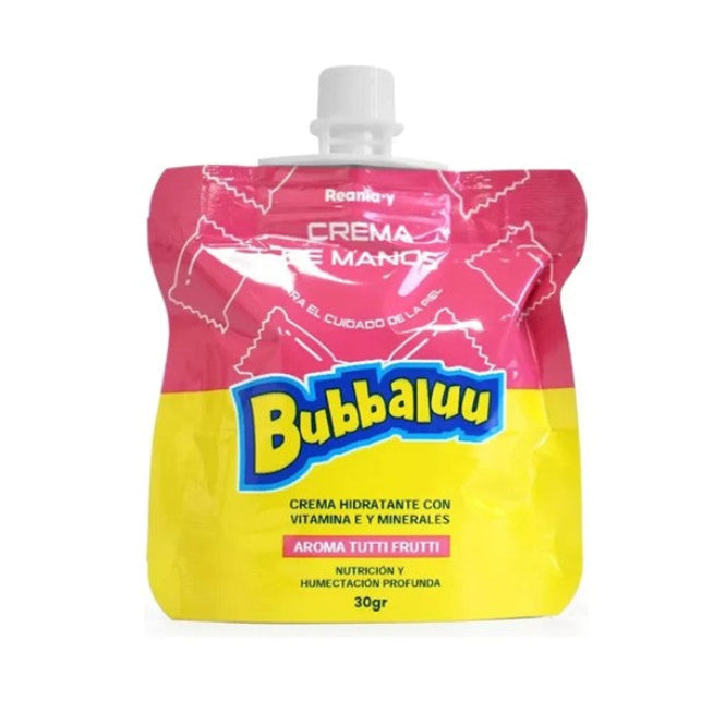Mini Crema De Manos Hidratante Bubbaluu Frutilla 30gr