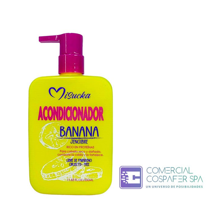 Acondicionador Anticaída Nutritivo Banana Jengibre Misucka 350ml