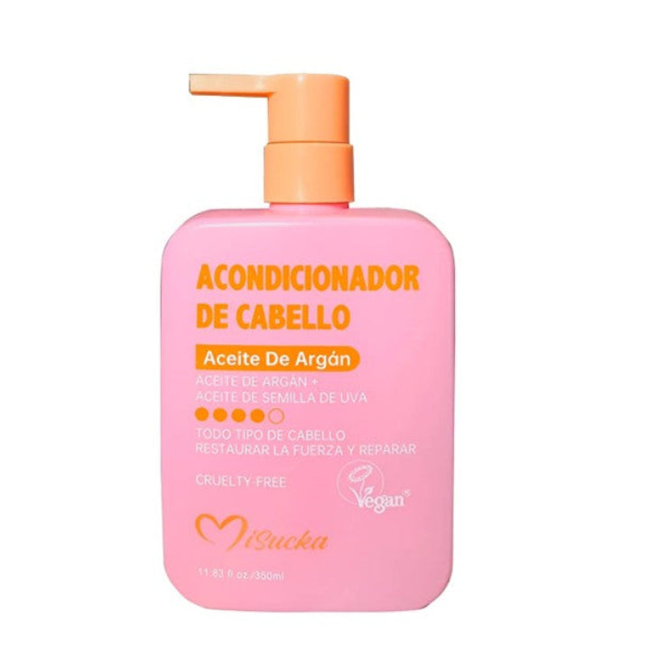 Acondicionador Vegano Hidratante Y Reparador Aceite Argan Misucka 350 Ml