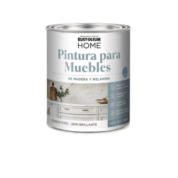 Pintura Para Muebles Melamina Y Madera Rust Oleum 946 ML