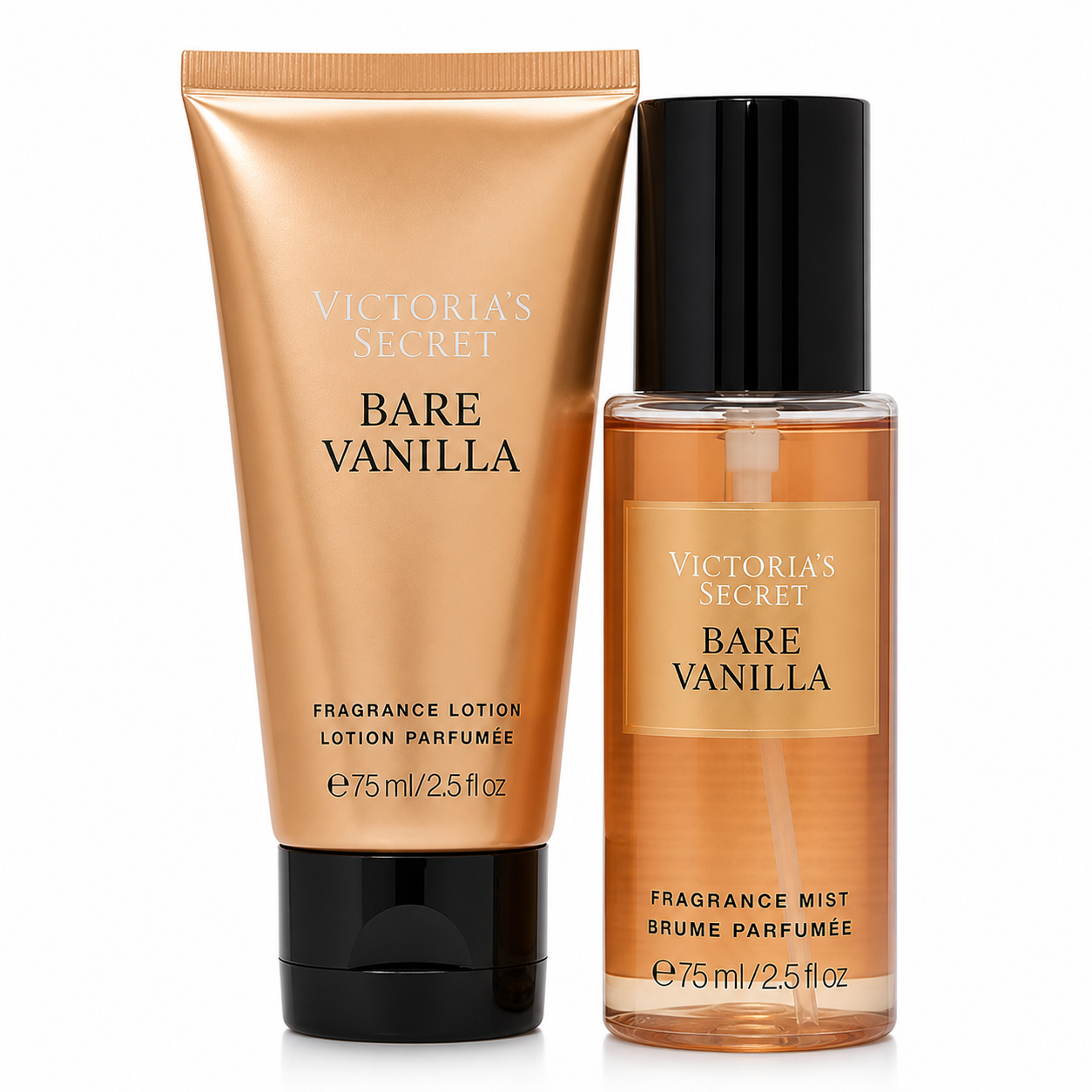 Set De Regalo Victoria´s Secret Travel Size Bare Vanilla 75 Ml