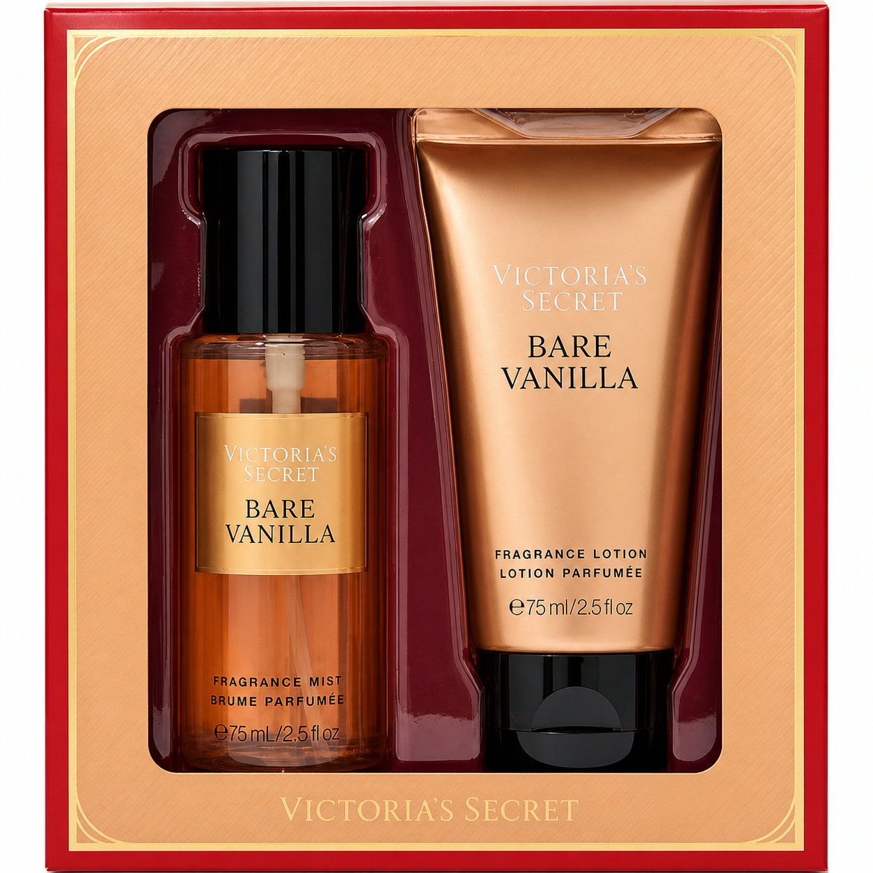 Set De Regalo Victoria´s Secret Travel Size Bare Vanilla 75 Ml