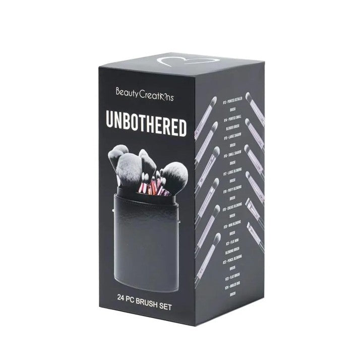 Set De Brochas 24 Pzs Beauty Creations Unbothered Color Negro