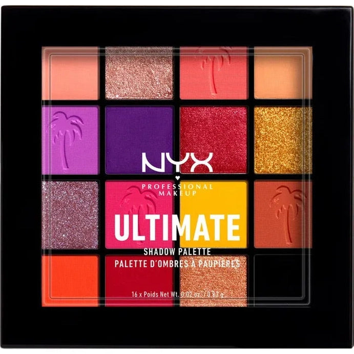 Paleta Sombras Ultimate Shadow Fastival Coachella Nyx Makeup 16 Tonos Cosmeticos y cuidado del hogar