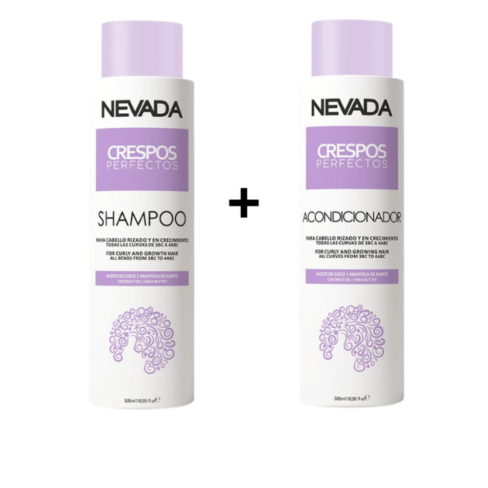 Set Shampoo Y Acondicionador Crespos Perfectos Nevada 500ml
