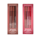 Set 6 Lapiz Delineador Labios Lip Wooden Beauty Creations