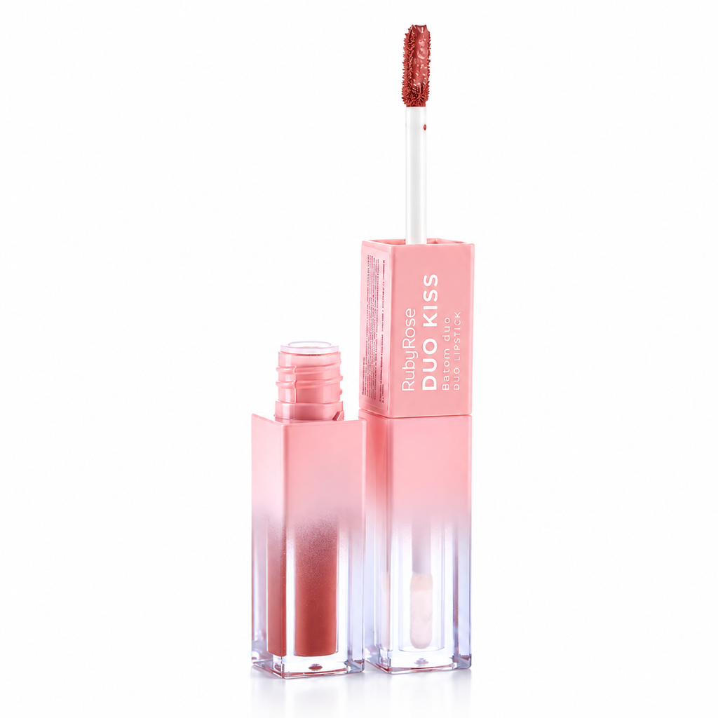 Labial Liquido Duo Matte Y Brillante Ruby Rose Gloss Kiss