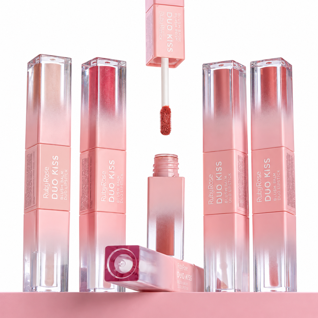 Labial Liquido Duo Matte Y Brillante Ruby Rose Gloss Kiss