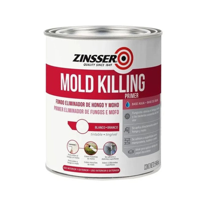Esmalte Blanco Antihongos Primer Zinsser Mold Killing 946 Ml