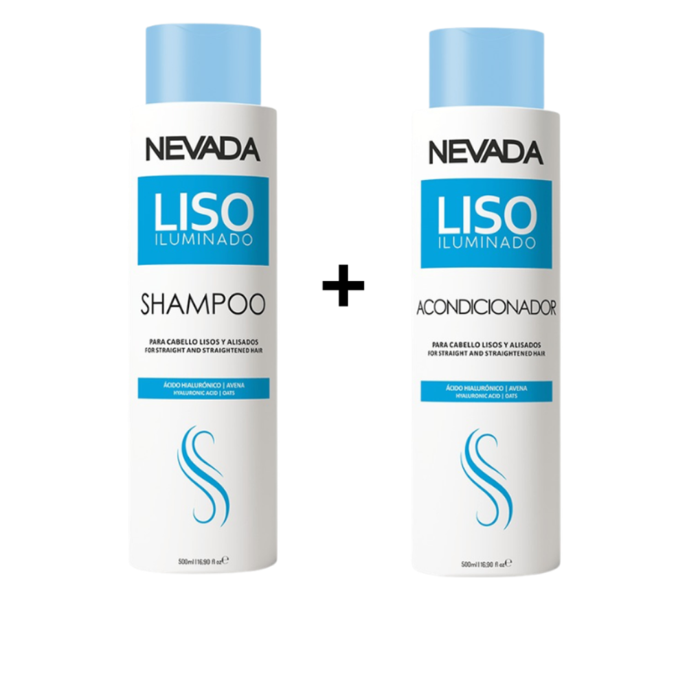 Set Shampoo Y Acondicionador Liso Iluminado Nevada 500ml