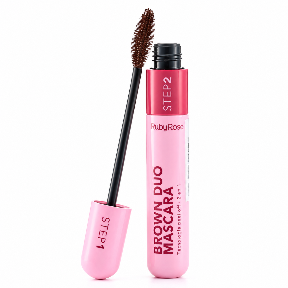Mascara De Pestañas Cafe Duo 2en1 Volumen Y Alarga Ruby Rose