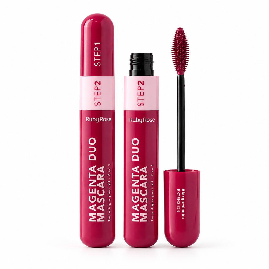 Mascara De Pestañas Duo Volumen Y Alarga Magenta Ruby Rose