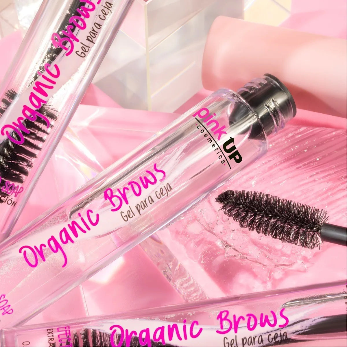 Gel Transparente Para Cejas Organic Brows Pink Up Cosmeticos y cuidado del hogar