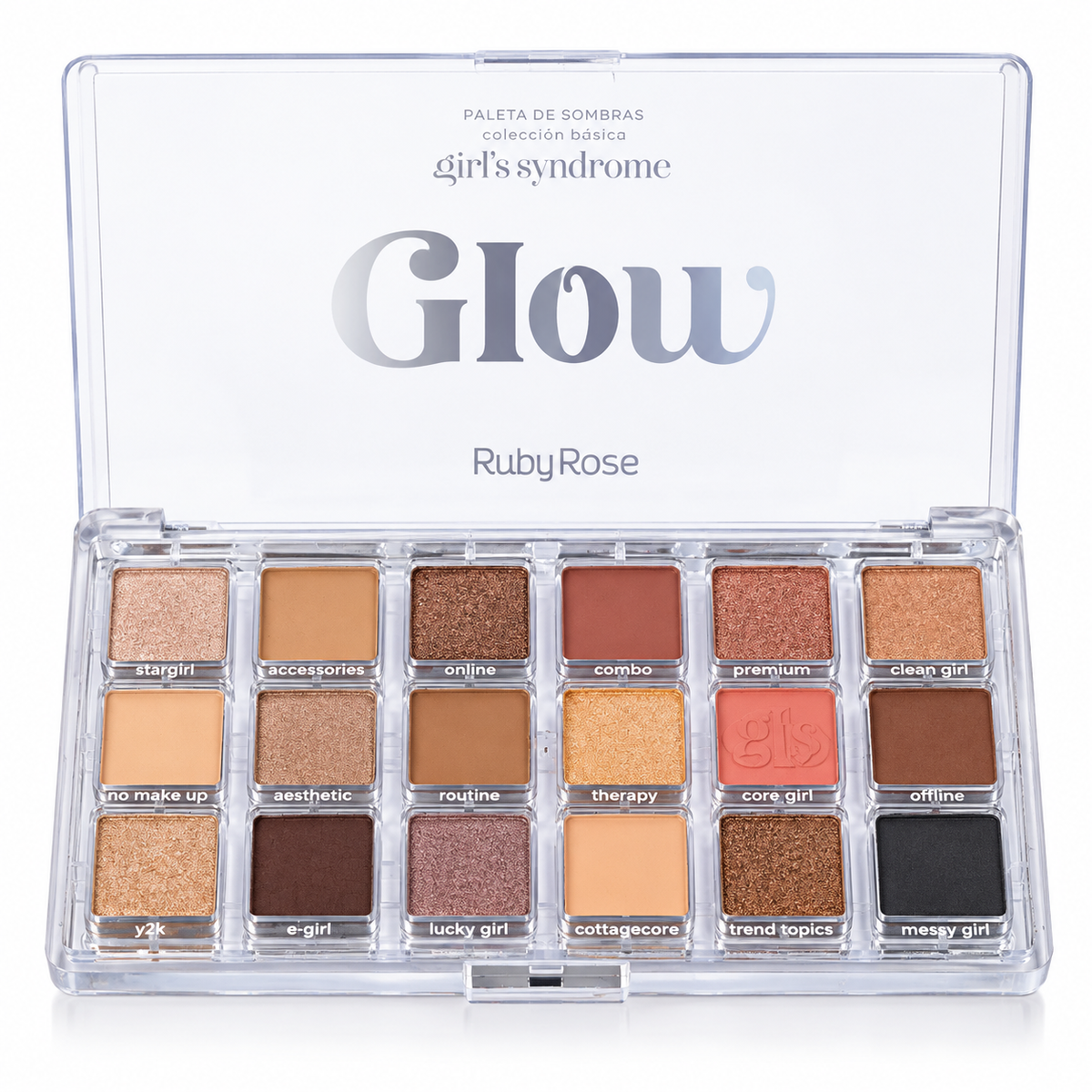 Paleta De Sombras De Lujo 18 Tonos Linea Blow Ruby Rose Girl´s Syndrome