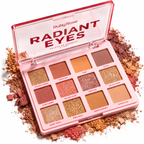 Paleta De Sombras 12 Tonos Matte Glitter Radiant Eyes Ruby Rose Terracota