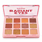 Paleta De Sombras 12 Tonos Matte Glitter Radiant Eyes Ruby Rose Terracota