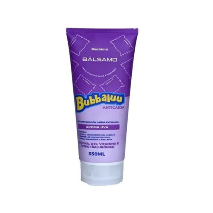 Set Capilar Shampoo Y Balsamo Acondicionador Bubbaluu Uva