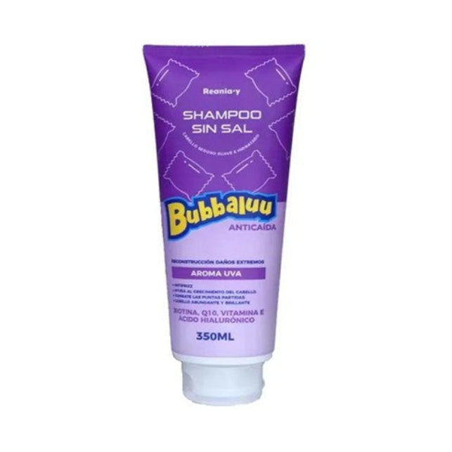 Set Capilar Shampoo Y Balsamo Acondicionador Bubbaluu Uva