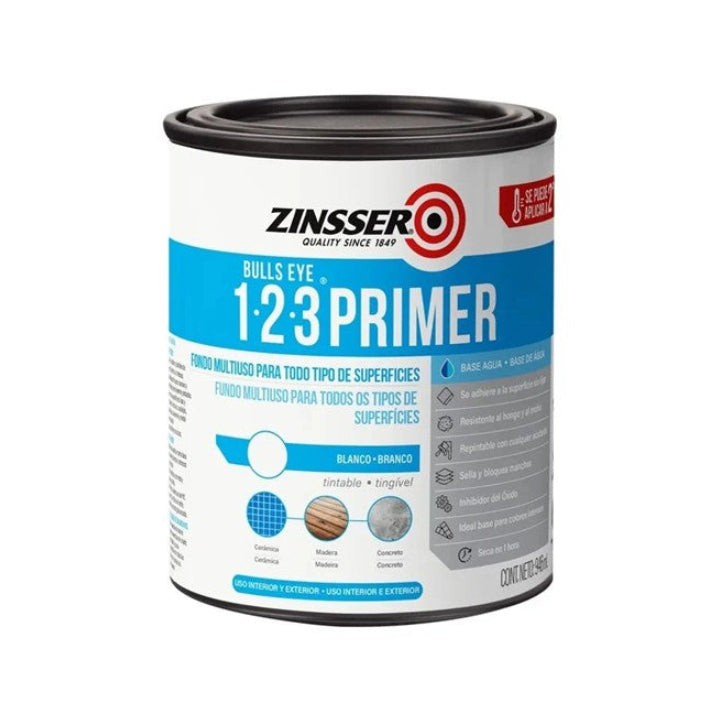 Pintura Imprimante Primer Zinsser Bulls Eye Blanco Mate