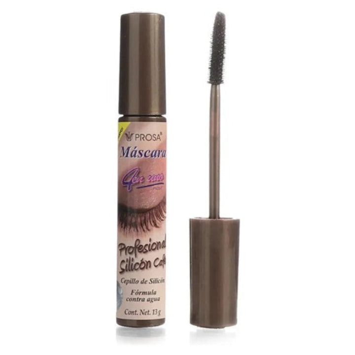Mascara De Pestañas Profesional Silicón Café Prosa