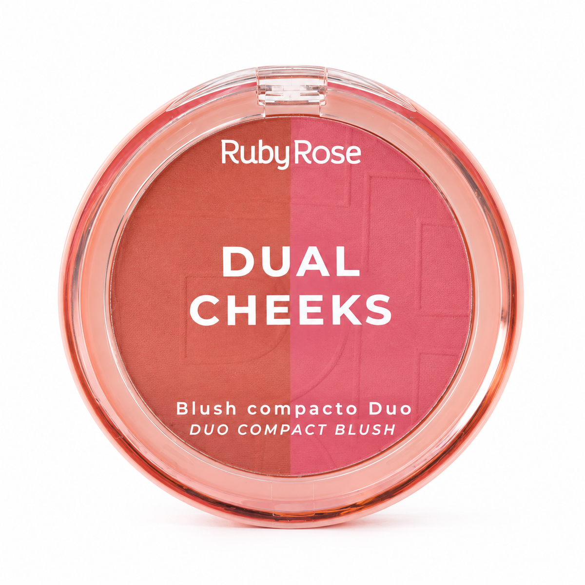 Blush Rubor Compacto Mate Dual Cheeks 2 Tonos En 1 Ruby Rose