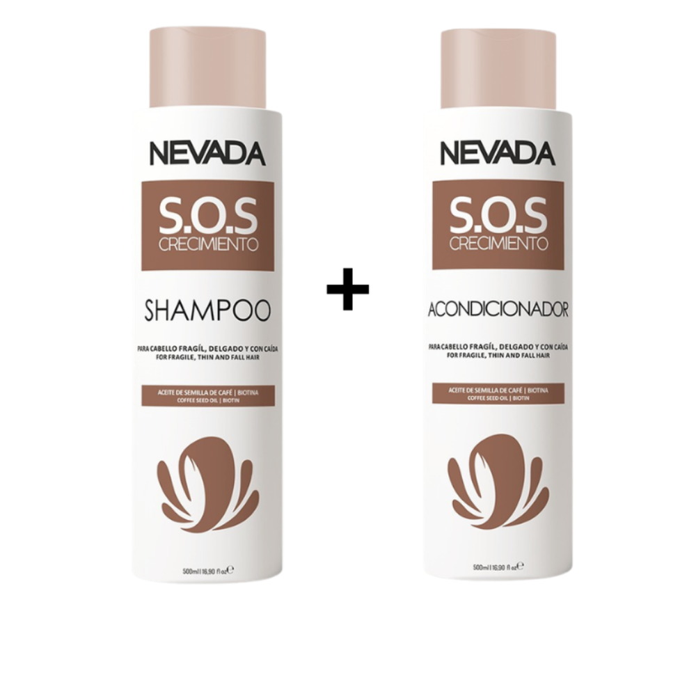 Set Shampoo Y Acondicionador Sos Crecimiento Nevada 500ml