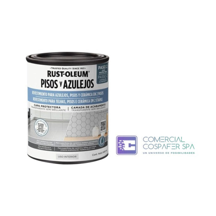 Protector Para Pintura Pisos Azulejos Transparente Rust Oleum Paso N° 2