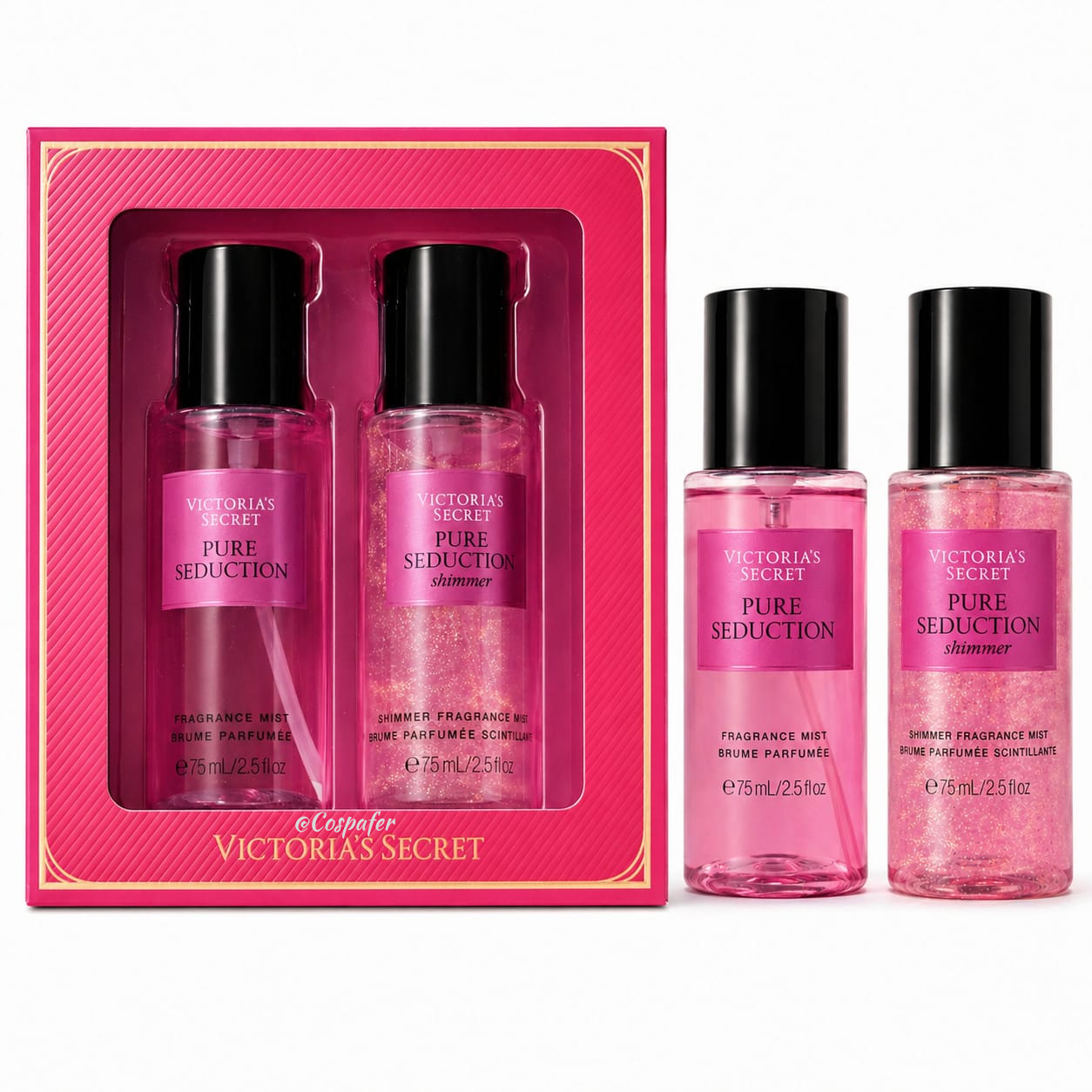 Set De Regalo Victoria´s Secret Pure Seduction Clasic & Shimmer 75 Ml