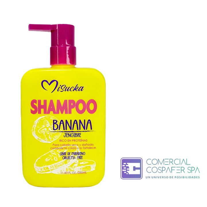 Shampoo Anticaída Nutritivo Banana Jengibre Misucka 350ml