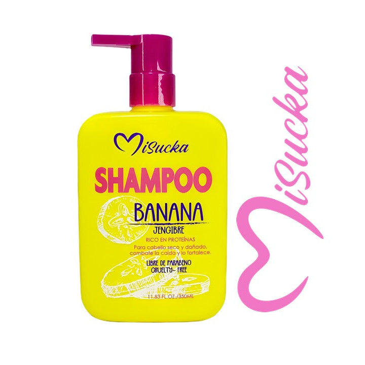 Shampoo Anticaída Nutritivo Banana Jengibre Misucka 350ml