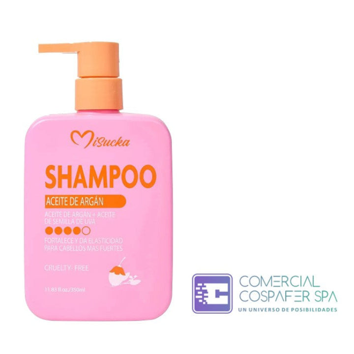 Shampoo Vegano Hidratante Y Reparador Aceite Argan Misucka