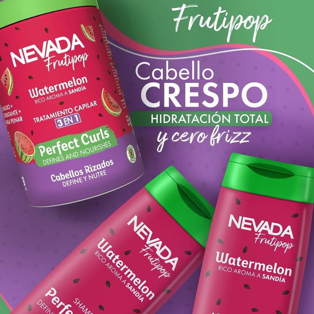 Set Shampoo Y Acondicionador Cabellos Rizados Sandia Nevada