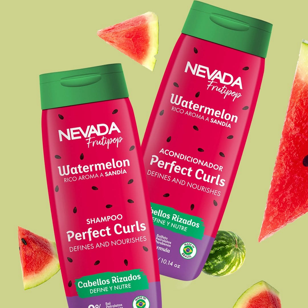 Set Shampoo Y Acondicionador Cabellos Rizados Sandia Nevada