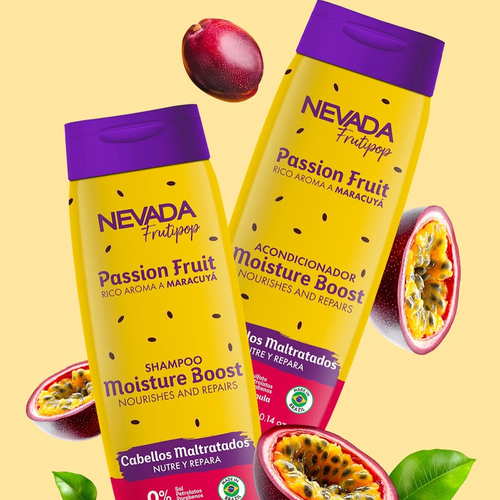 Set Shampoo Y Acondicionador Cabello Dañado Maracuyá Nevada