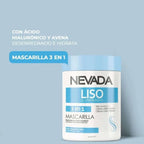 Mascarilla Capilar 3 En 1 Cabello Liso Iluminado 1kg Nevada