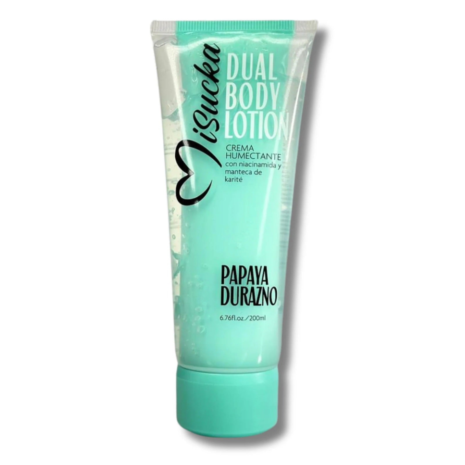 Locion Corporal Doble Extracto Crema Humectante Misucka 200ml Papaya Durazno