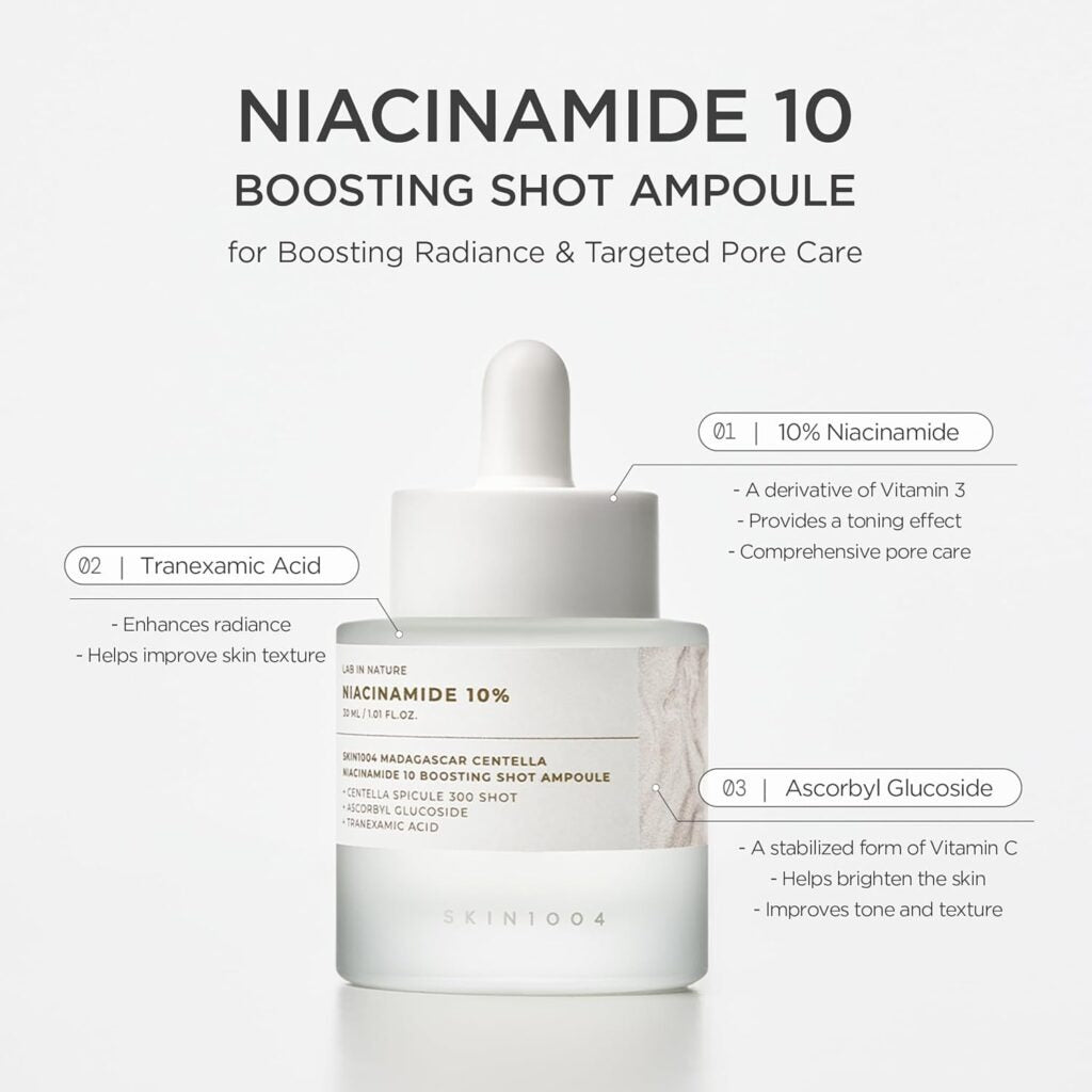 Serum Facial Niacinamide 10% Boosting Shot Ampule Skin1004
