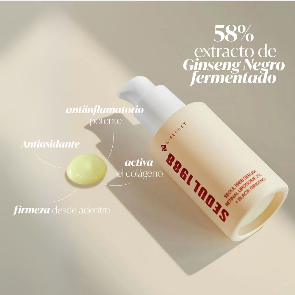 Serum Retinal Liposome 2% Más Black Ginseng 30ml Ksecret Seoul 1988