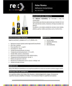 Adhesivo Instantaneo Rex Super Fuerte 2gr Pega En Segundos