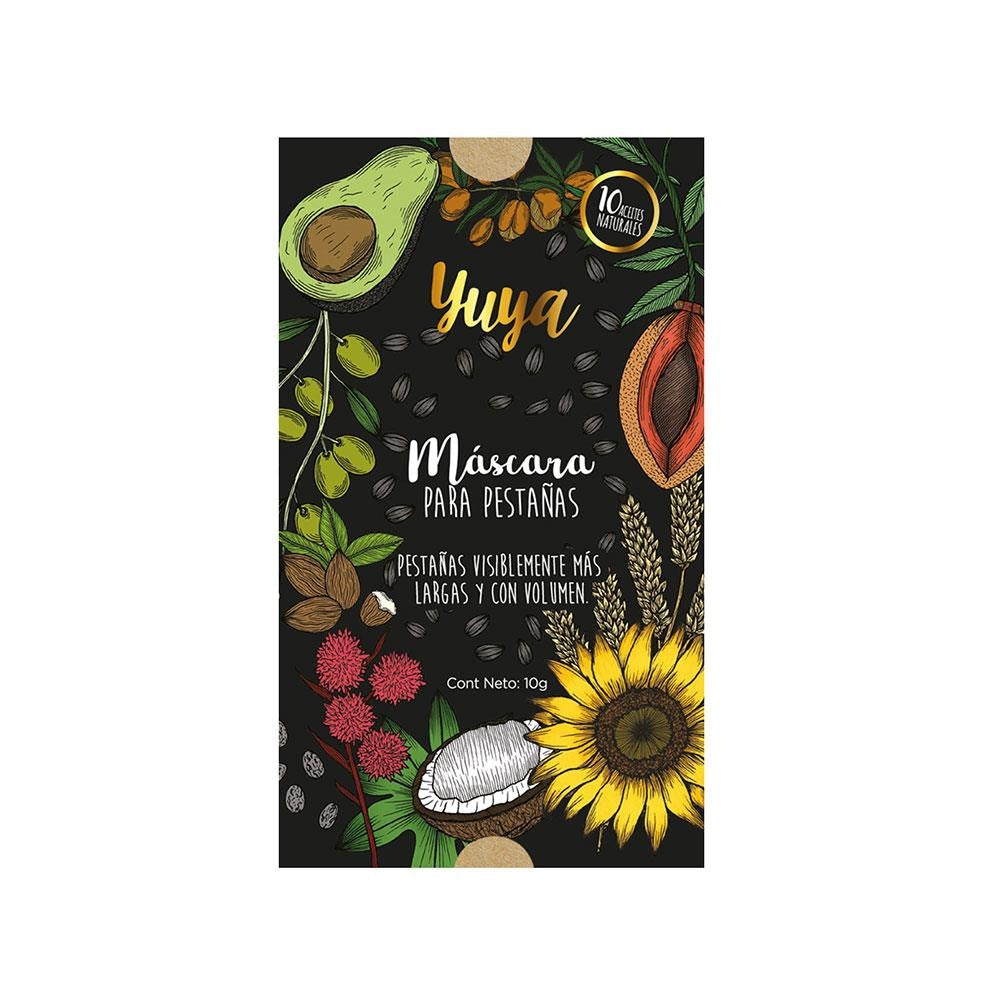 Mascara De Pestañas 10 Aceites Naturales Mas Largas Yuya 10g
