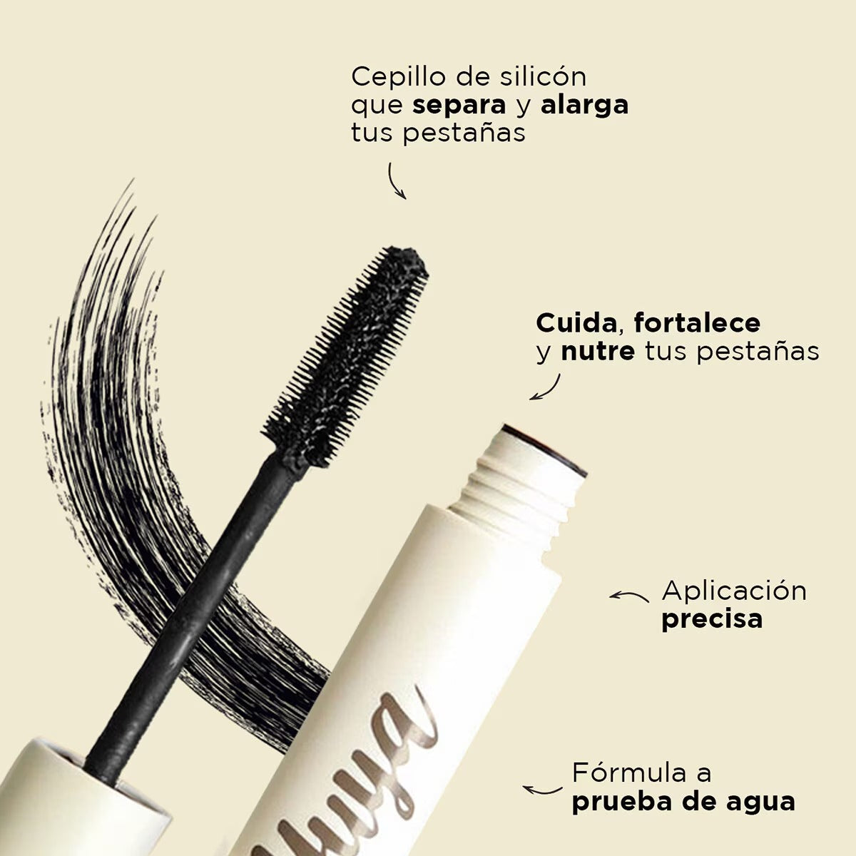 Mascara De Pestañas 10 Aceites Naturales Mas Largas Yuya 10g