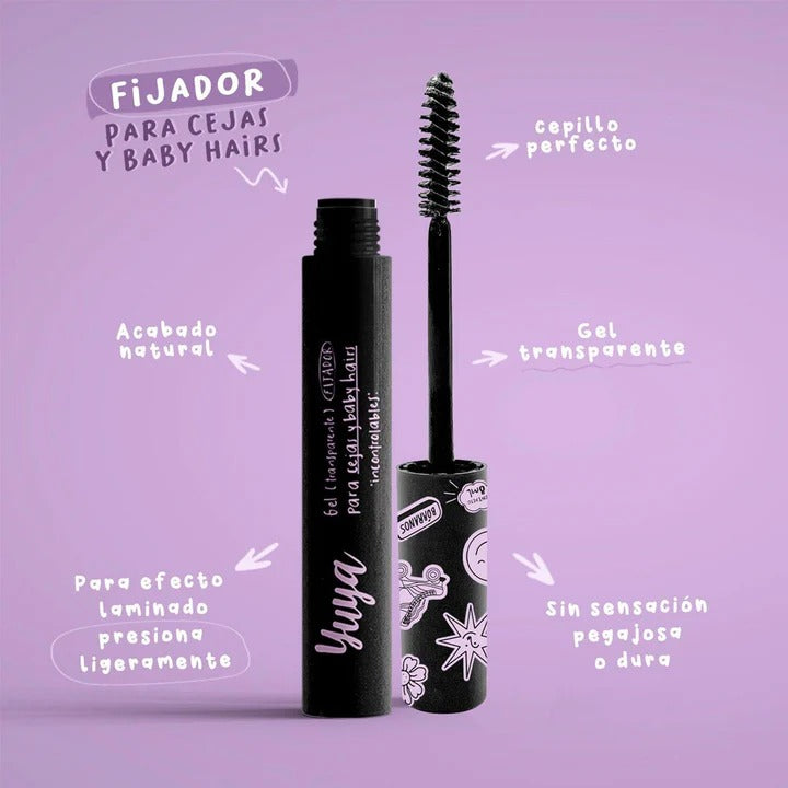 Gel Fijador De Cejas y Baby Hairs Transparente 8ml Yuya